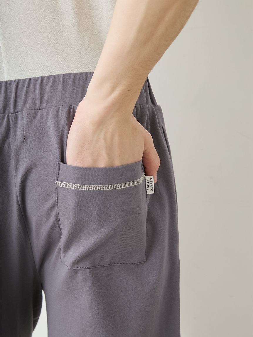 HOMME】【接触冷感】アイスクリームベアワンポイントハーフパンツ