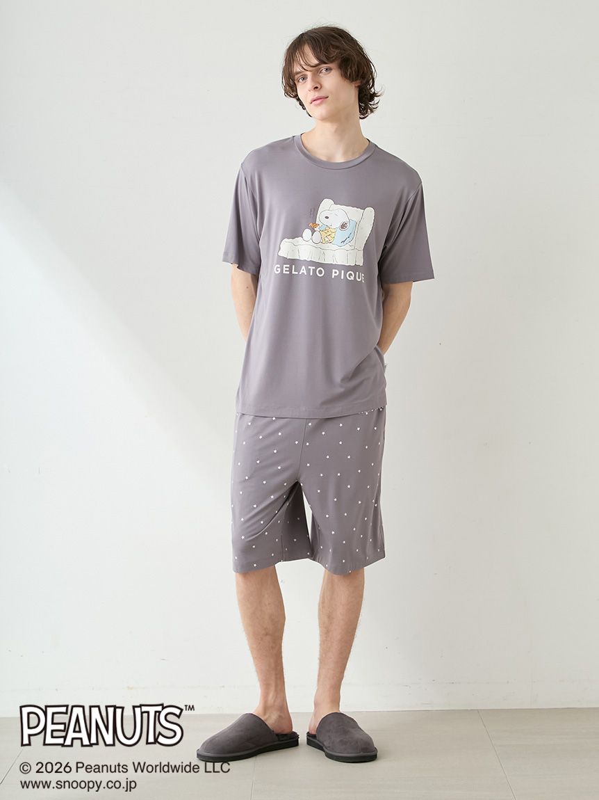 PEANUTS】【HOMME】【接触冷感】ハーフパンツ(ハーフパンツ)｜ルーム