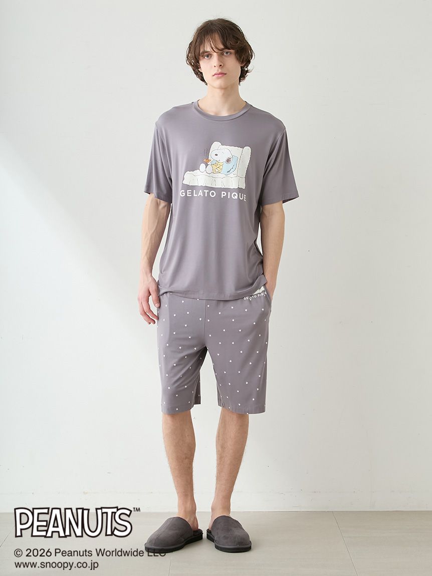 PEANUTS】【HOMME】【接触冷感】ハーフパンツ(ハーフパンツ)｜ルーム