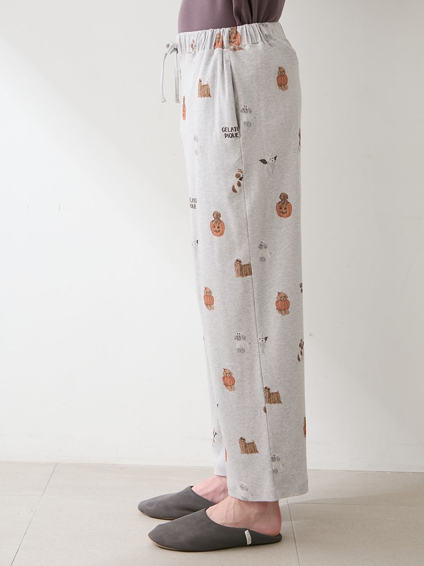 HALLOWEEN】【HOMME】ナイトパレードDOGS柄ロングパンツ(ロングパンツ