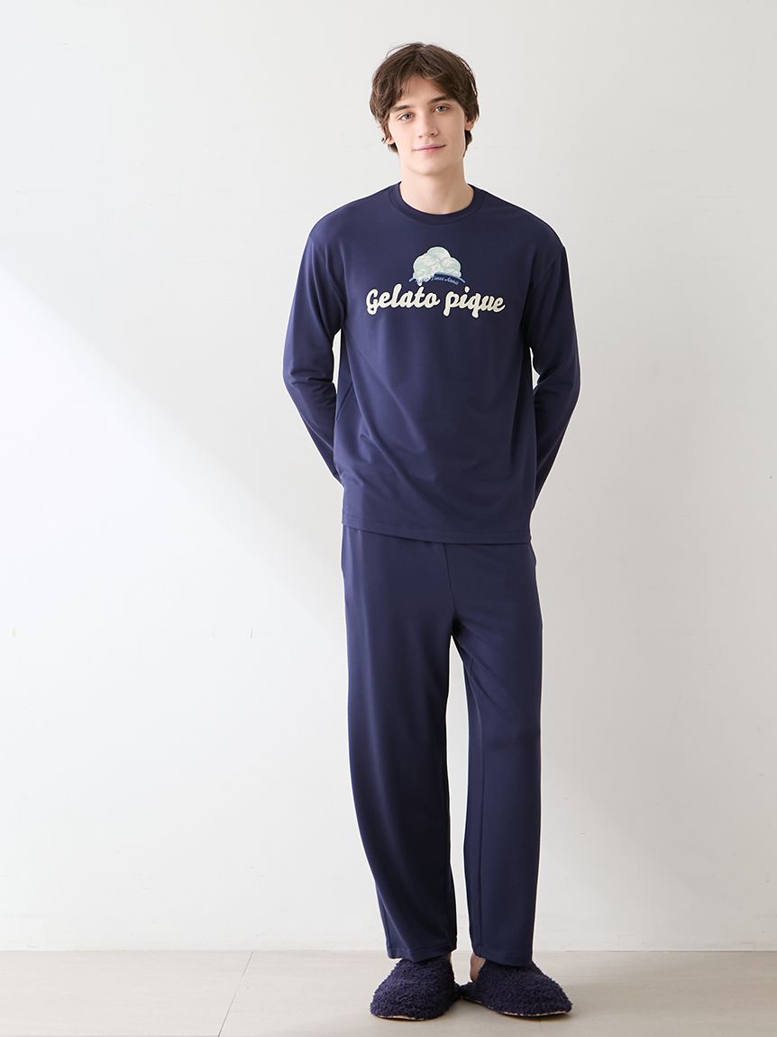 liten ジェラートパンツ HOMME】【抗菌防臭】インレイジェラートロゴロングパンツ(ロングパンツ