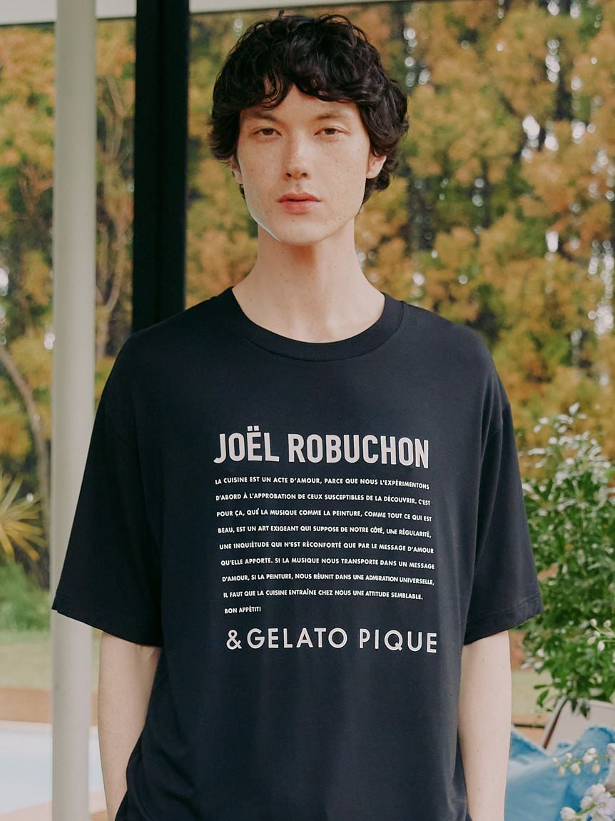 【接触冷感】【JOEL ROBUCHON】【HOMME】レーヨンロゴTシャツ | PMCT242210