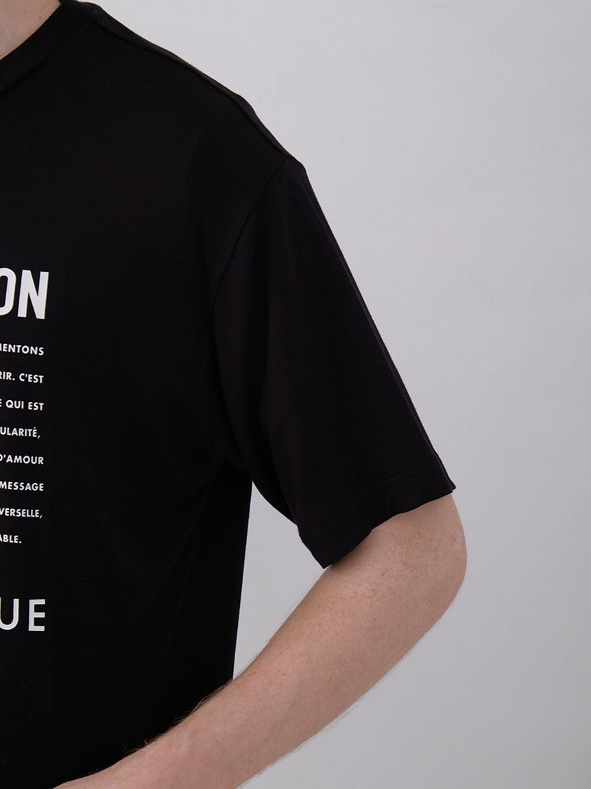 【接触冷感】【JOEL ROBUCHON】【HOMME】レーヨンロゴTシャツ | PMCT242210