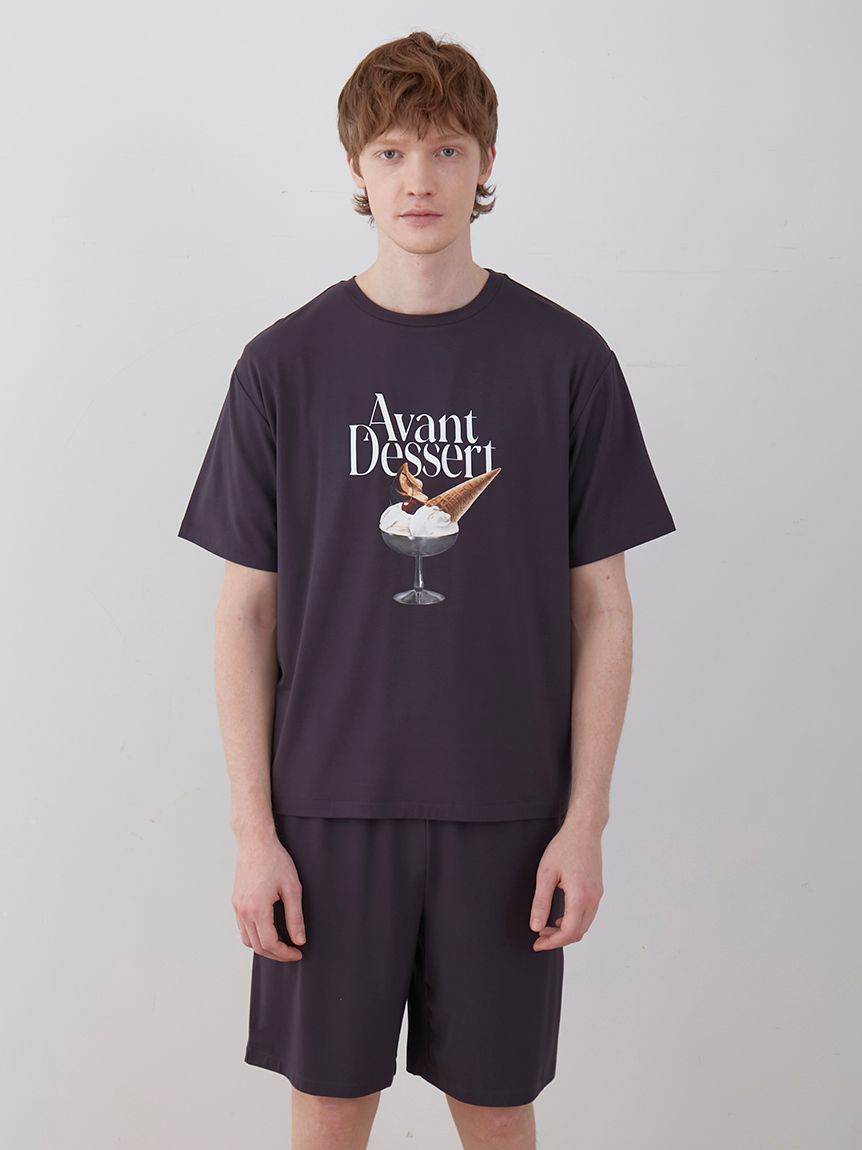 【HOMME】COOLレーヨンデザートロゴTシャツ | PMCT242289