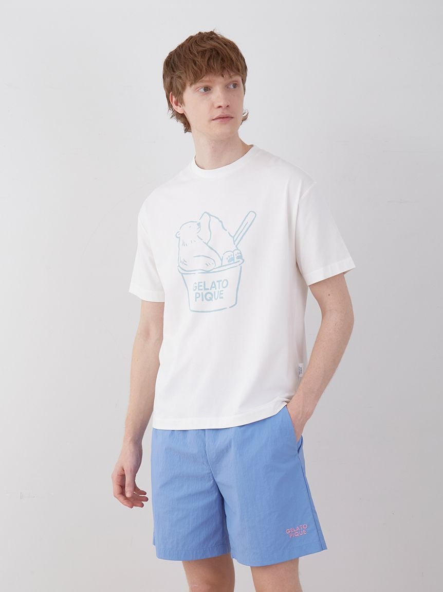 【COOL】【HOMME】しろくまワンポイントTシャツ | PMCT242357