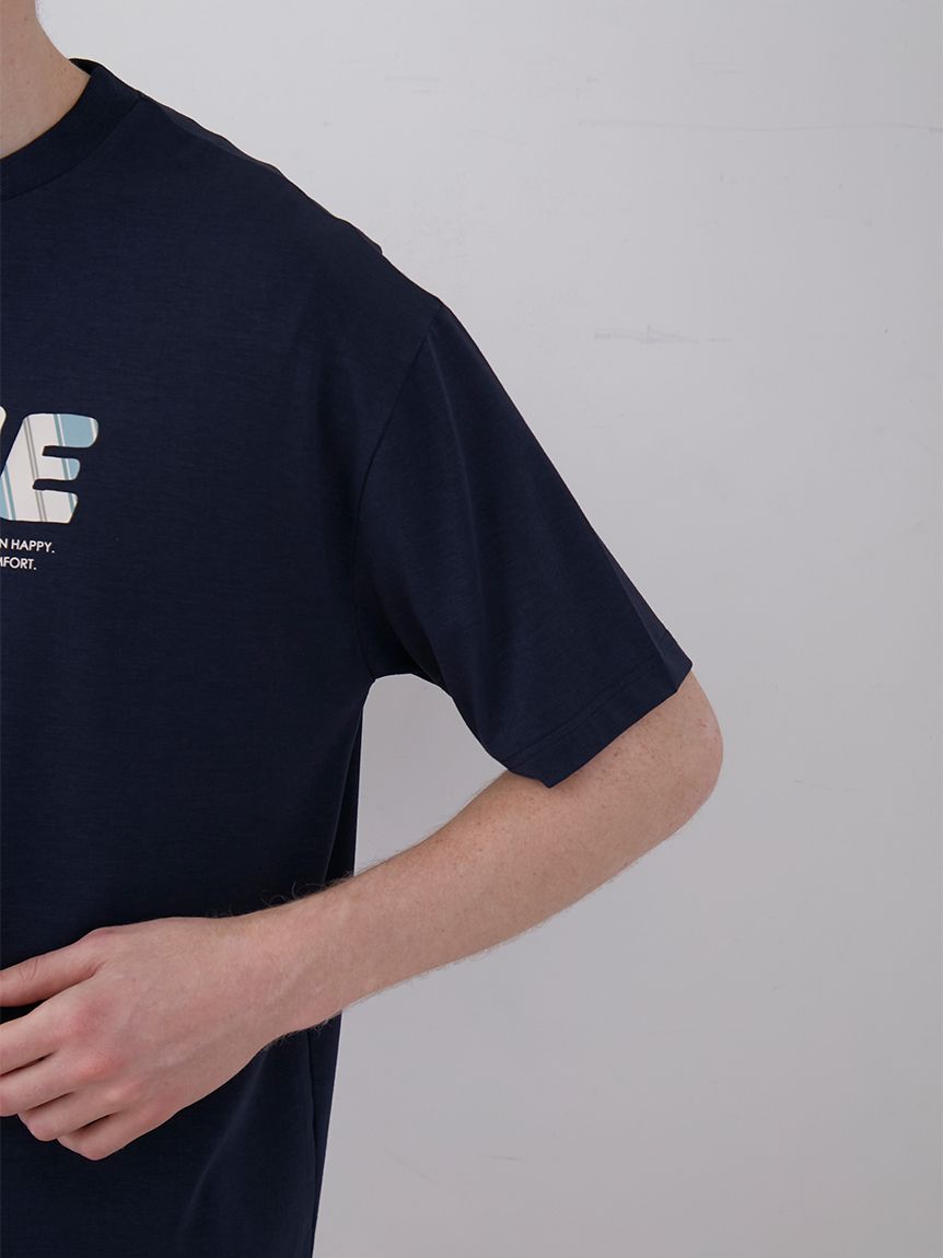 【接触冷感】【HOMME】ワンポイントロゴレーヨンTシャツ | PMCT242941