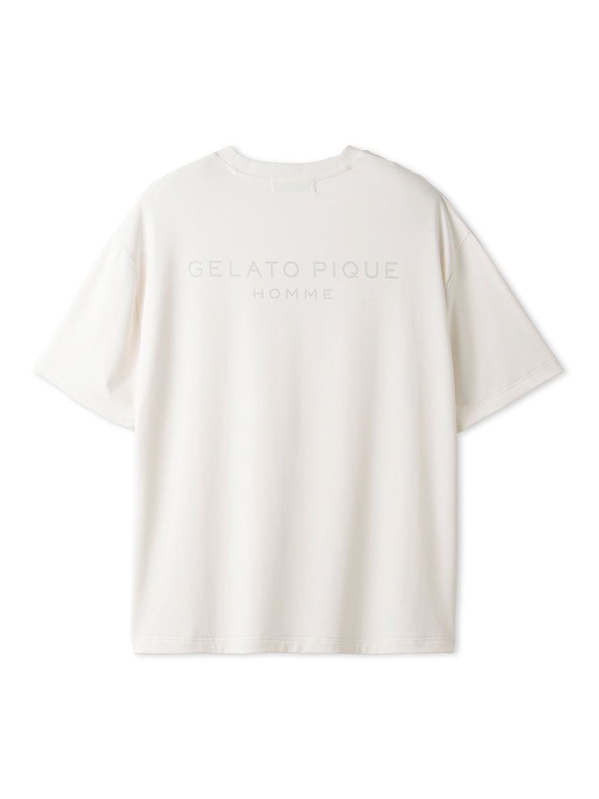 【接触冷感】【HOMME】ジェラートピケロゴバックプリントTシャツ | PMCT242943