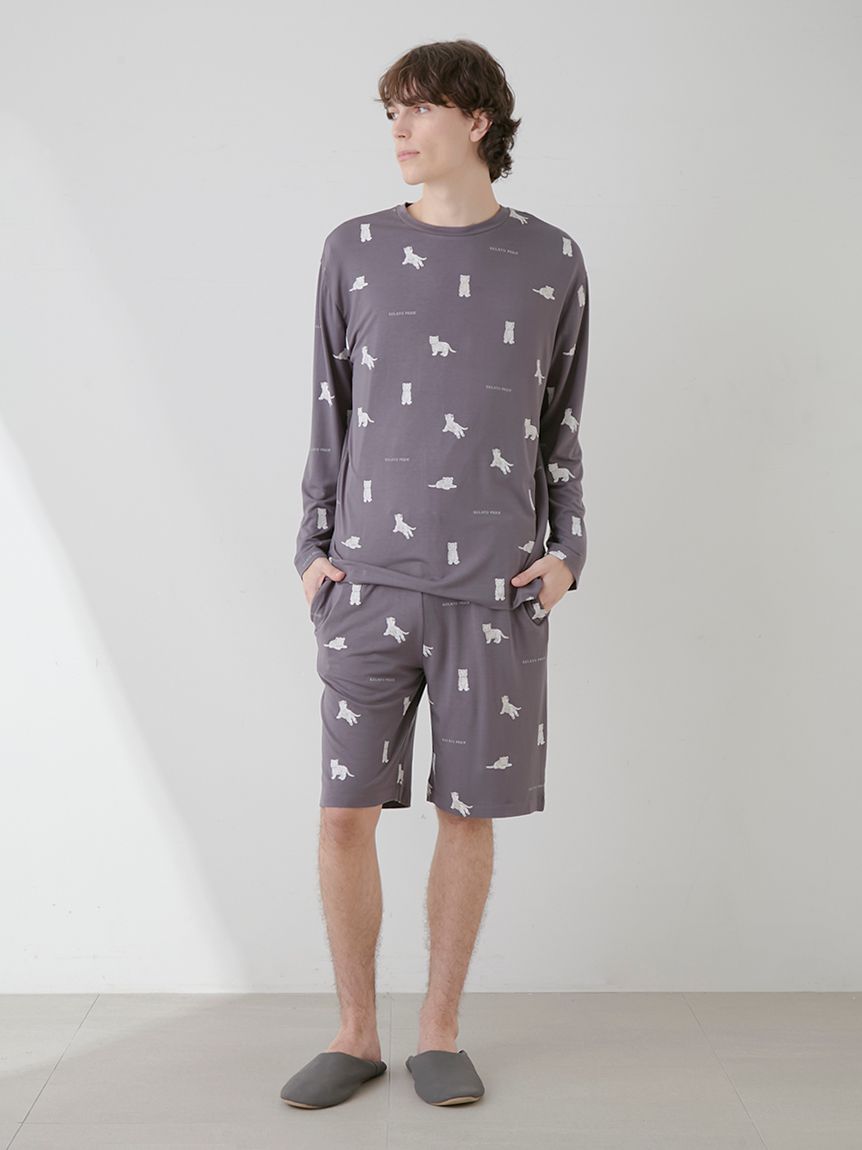 【ONLINE限定】【HOMME】ホワイトタイガー柄ロンT | PMCT251247