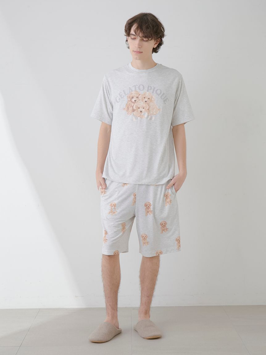 HOMME】トイプードルワンポイントTシャツ(カットソー・Tシャツ