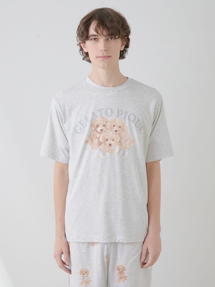 HOMME】トイプードルワンポイントTシャツ(カットソー・Tシャツ