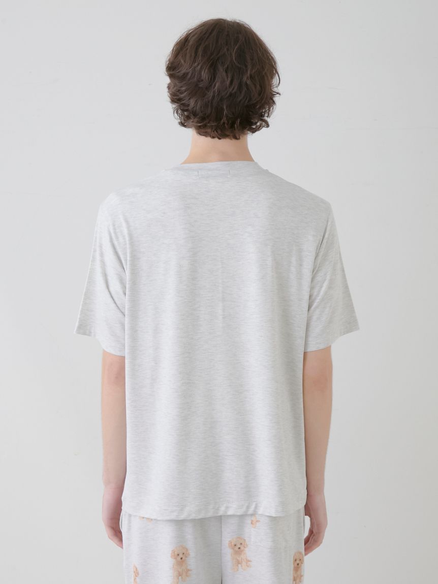 【HOMME】トイプードルワンポイントTシャツ | PMCT251307