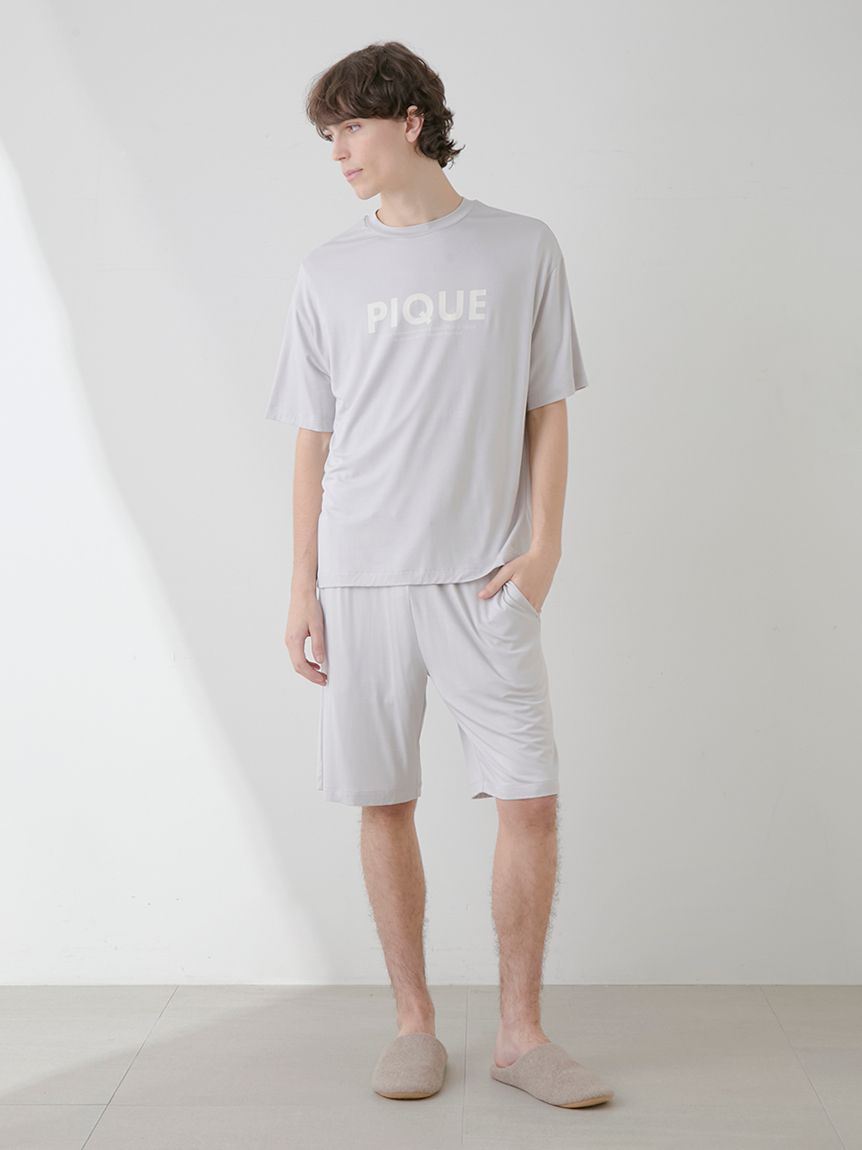 【HOMME】接触冷感レーヨンピケロゴTシャツ | PMCT251954