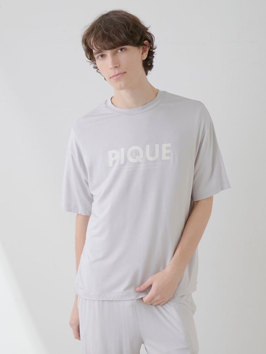 【HOMME】接触冷感レーヨンピケロゴTシャツ | PMCT251954
