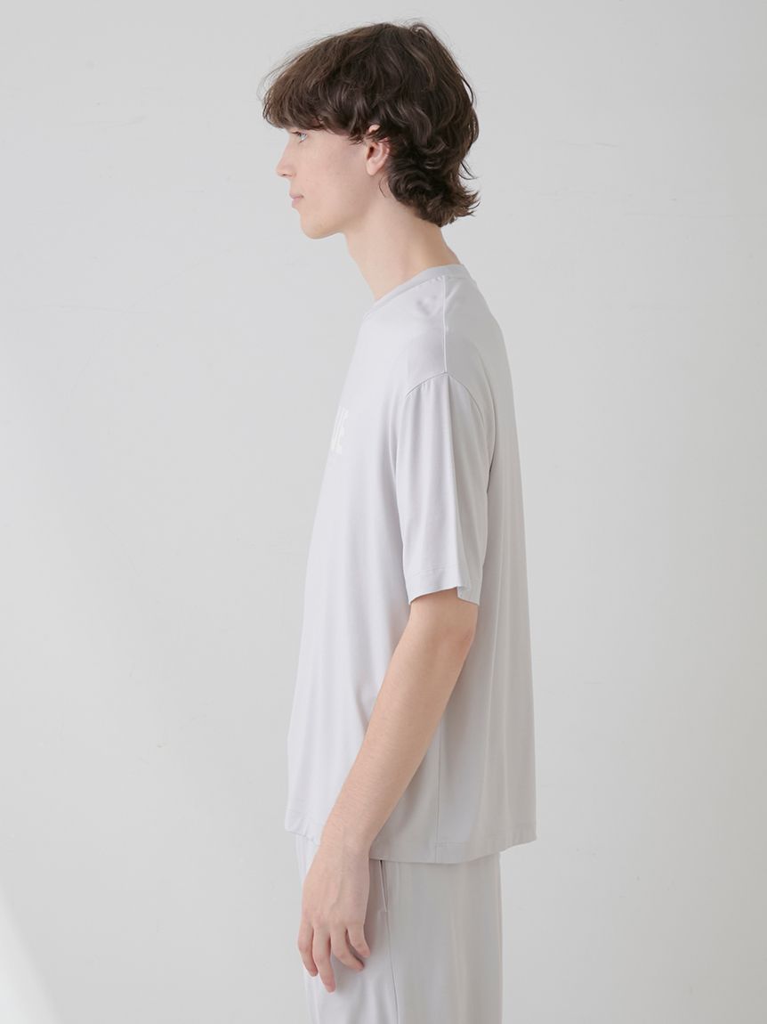 HOMME】接触冷感レーヨンピケロゴTシャツ(カットソー・Tシャツ