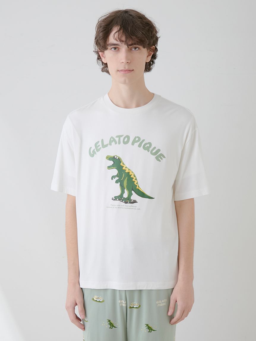 【HOMME】ワンポイントダイナソーTシャツ | PMCT251987