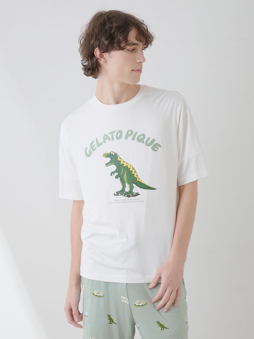 【HOMME】ワンポイントダイナソーTシャツ | PMCT251987