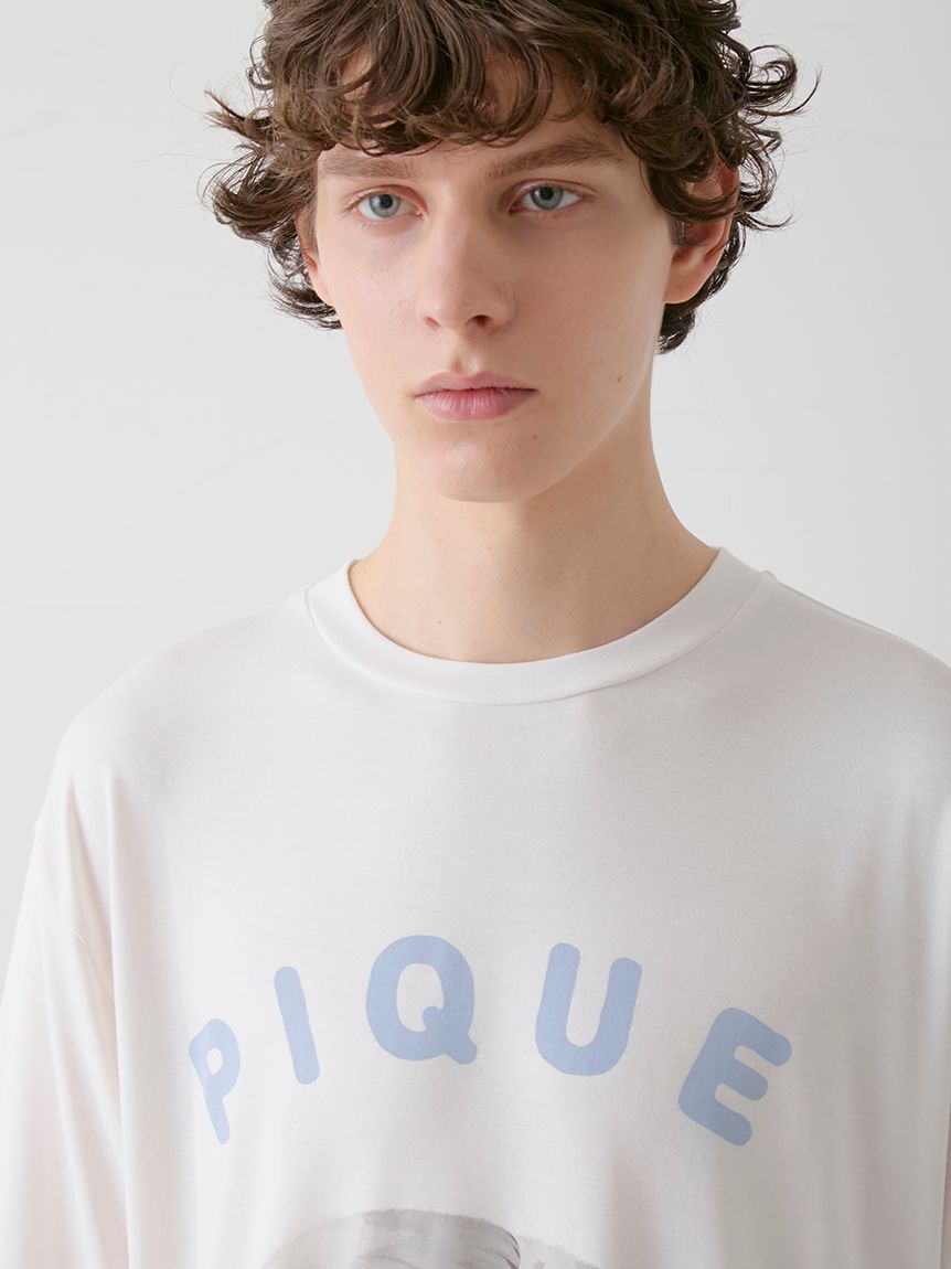 【新品】ジェラートピケ　あざらしワンポイントTシャツ&ショートパンツ HOMME】【接触冷感】あざらしワンポイントTシャツ(カットソー・T