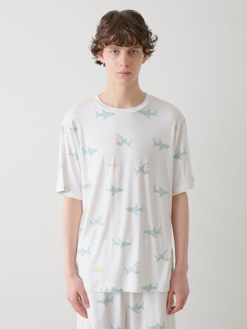 ジェラートピケ　SHARK柄Tシャツ＆ショートパンツ【新品未開封】 楽天市場】ジェラートピケ gelato pique 接触冷感 SHARK柄T