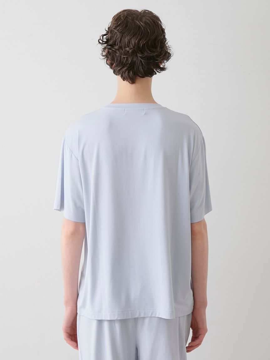 HOMME】【接触冷感】COOLレーヨンロゴTシャツ(カットソー・T