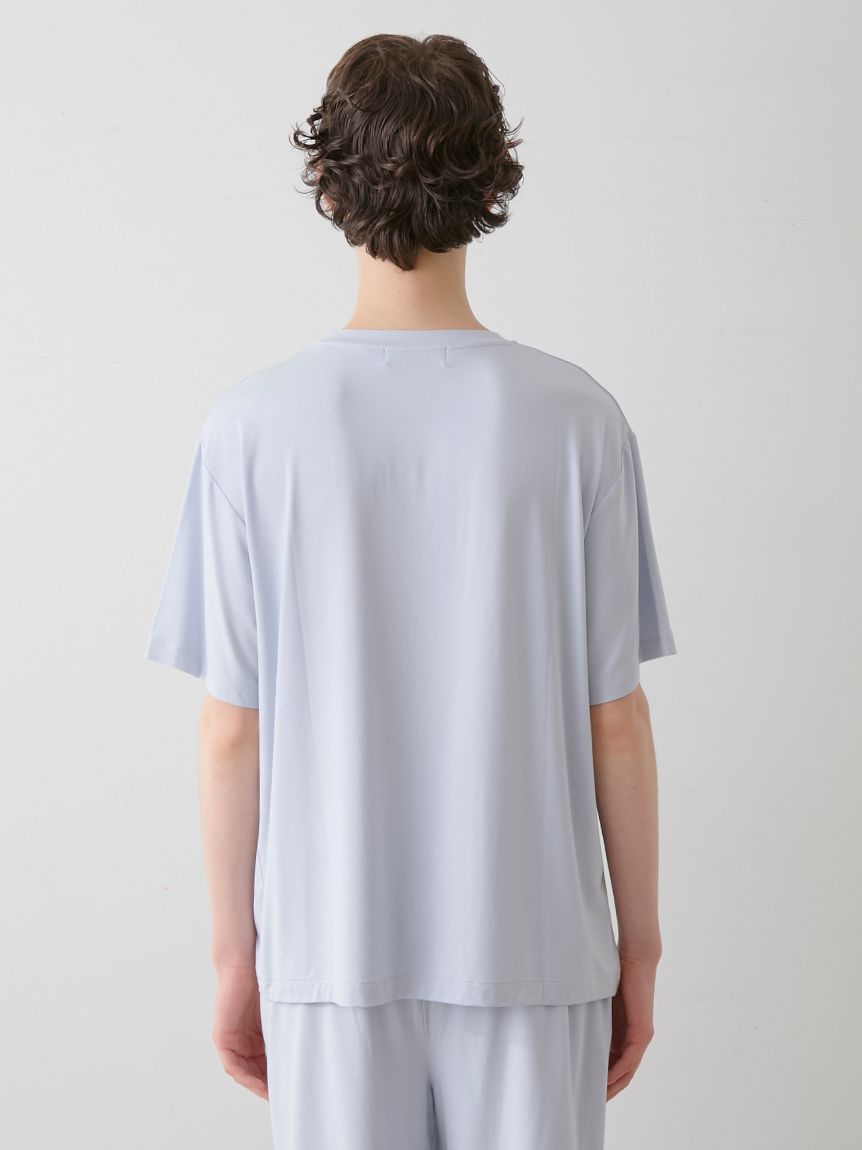 HOMME】【接触冷感】COOLレーヨンデザートロゴTシャツ