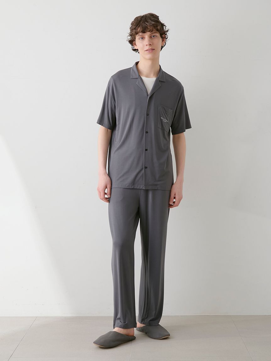 HOMME】【接触冷感】COOLレーヨンシャツ(シャツ)｜ルームウェア
