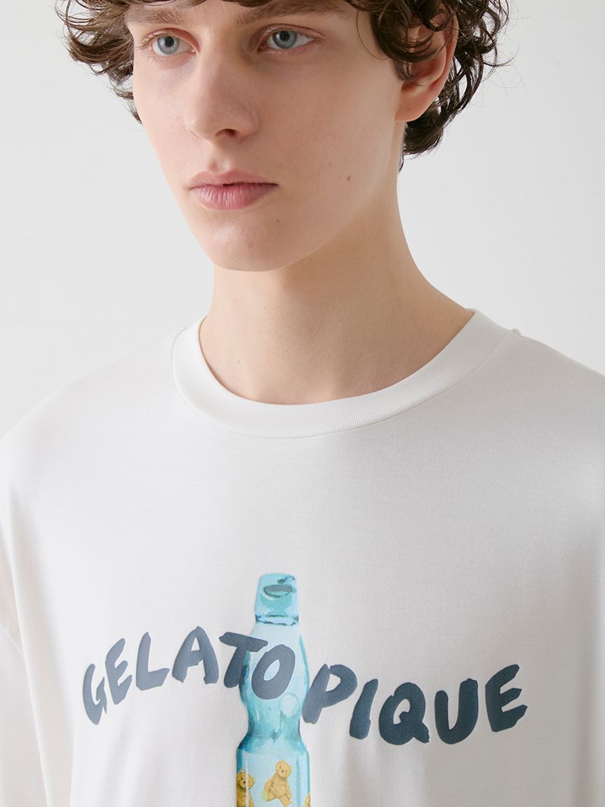 gelato pique ルームウェア 夏服 HOMME】【接触冷感】レーヨン夏祭りプリントTシャツ&トハーフ