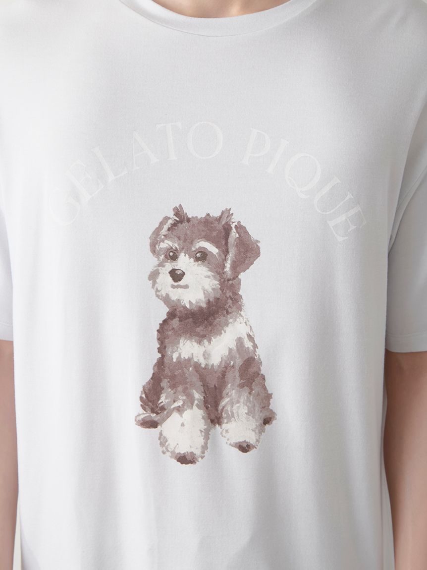 MASH SUMMER WEEK限定】【HOMME】シュナウザー柄Tシャツ