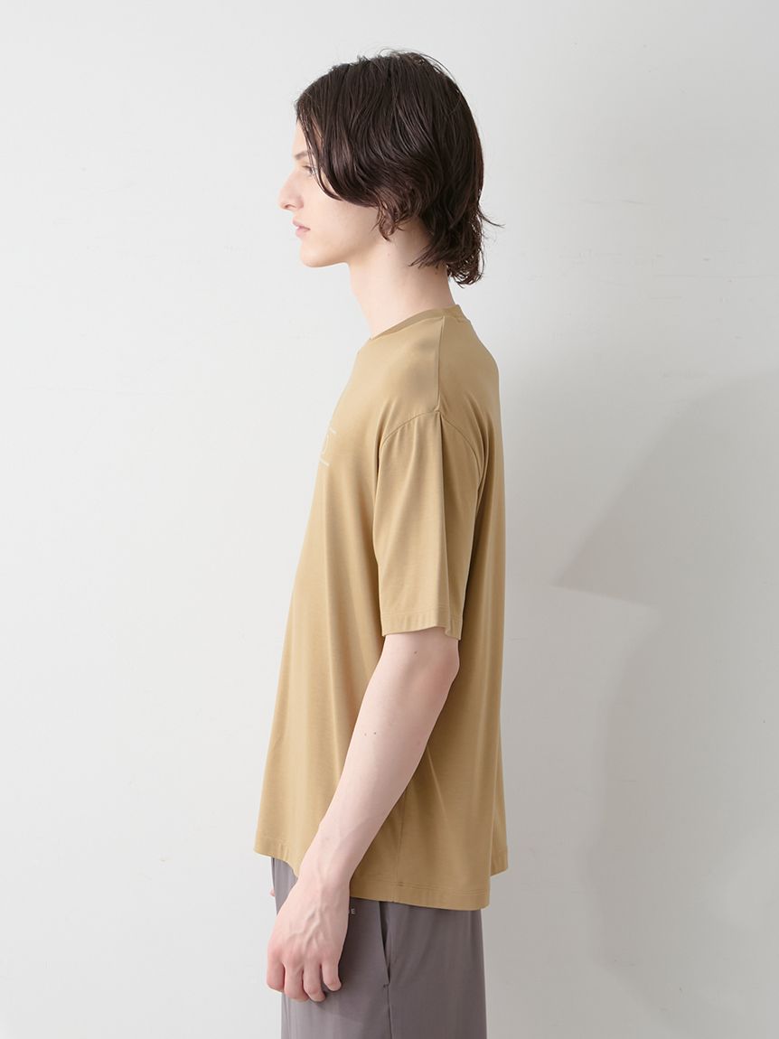 HOMME】【接触冷感】クールレーヨンロゴTシャツ＆ハーフパンツ