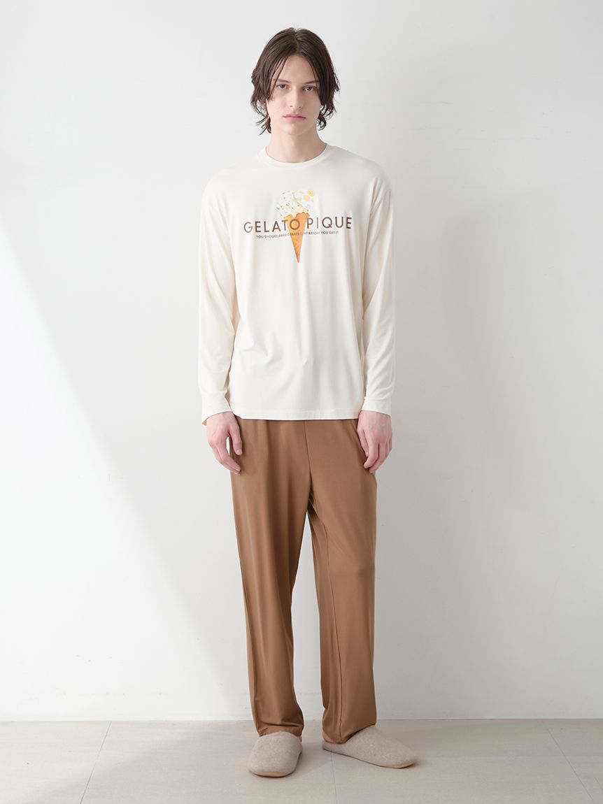 HOMME】レーヨンダブルジェラートロゴロンT(カットソー・Tシャツ