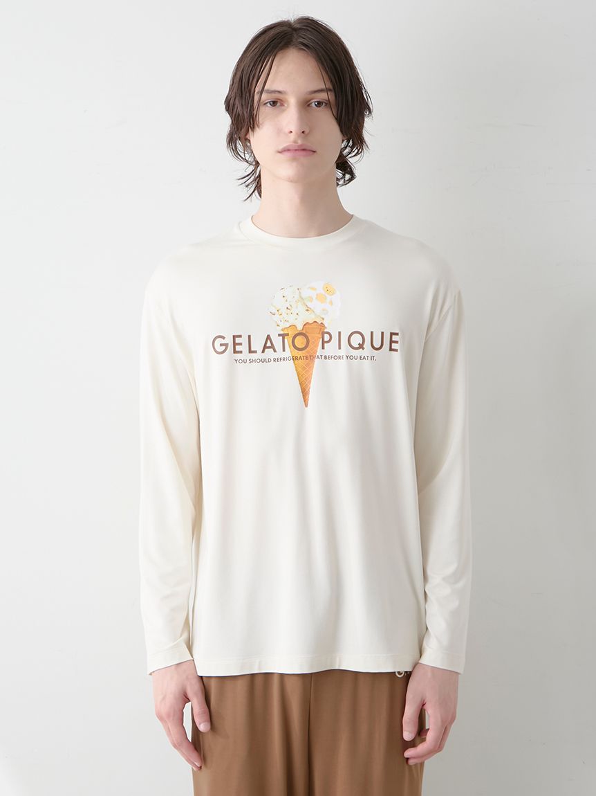 HOMME】レーヨンダブルジェラートロゴロンT(カットソー・Tシャツ