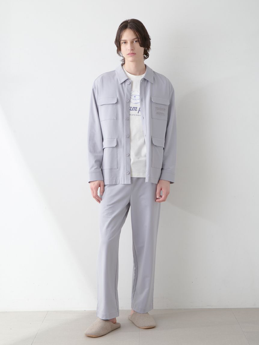 アザラシ刺繍 グレー Mサイズ ルームウェア アザラシ刺繍 グレー Mサイズ ルームウェア アザラシ刺繍 グレー M