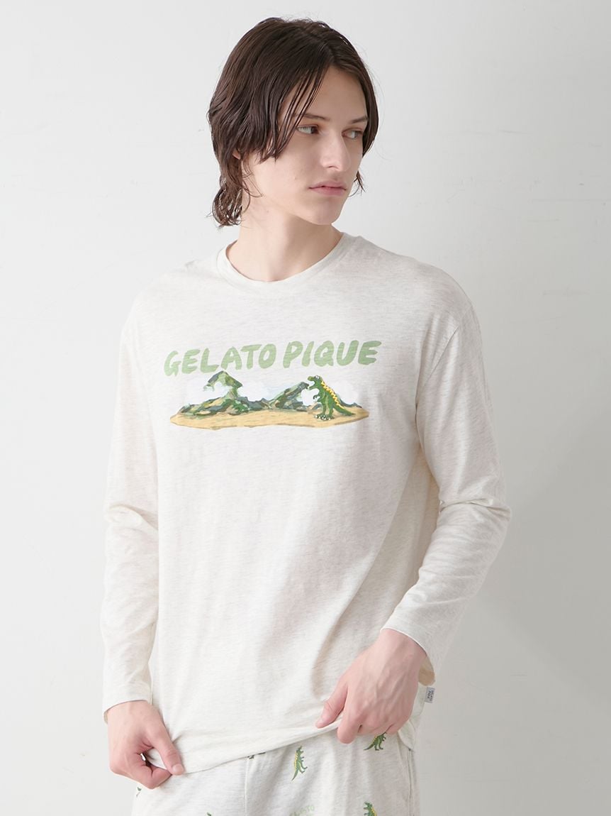 HOMME】スラブダイナソーロンT(カットソー・Tシャツ)｜ルームウェア