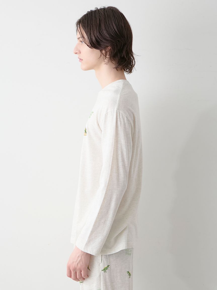 ジェラピケ スラブダイナソーロンT 山田涼介 HOMME】スラブダイナソーロンT(カットソー・Tシャツ)｜ルーム