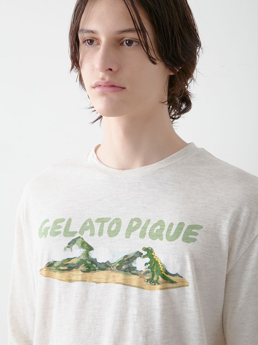 ジェラピケ スラブダイナソーロンT 山田涼介 HOMME】スラブダイナソーロンT(カットソー・Tシャツ)｜ルーム