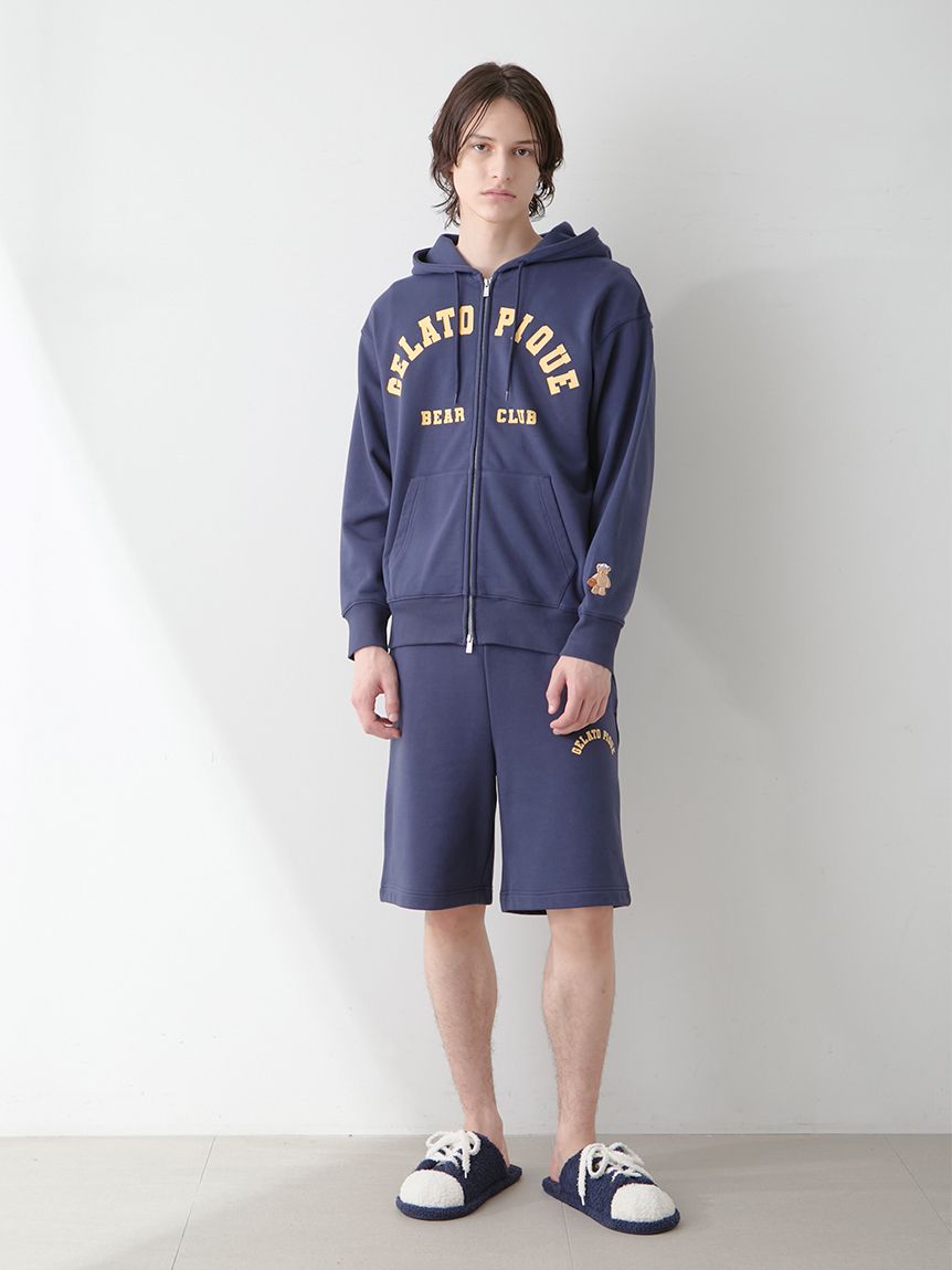 HOMME】スポーティベア裏毛パーカ(パーカ)｜ルームウェア