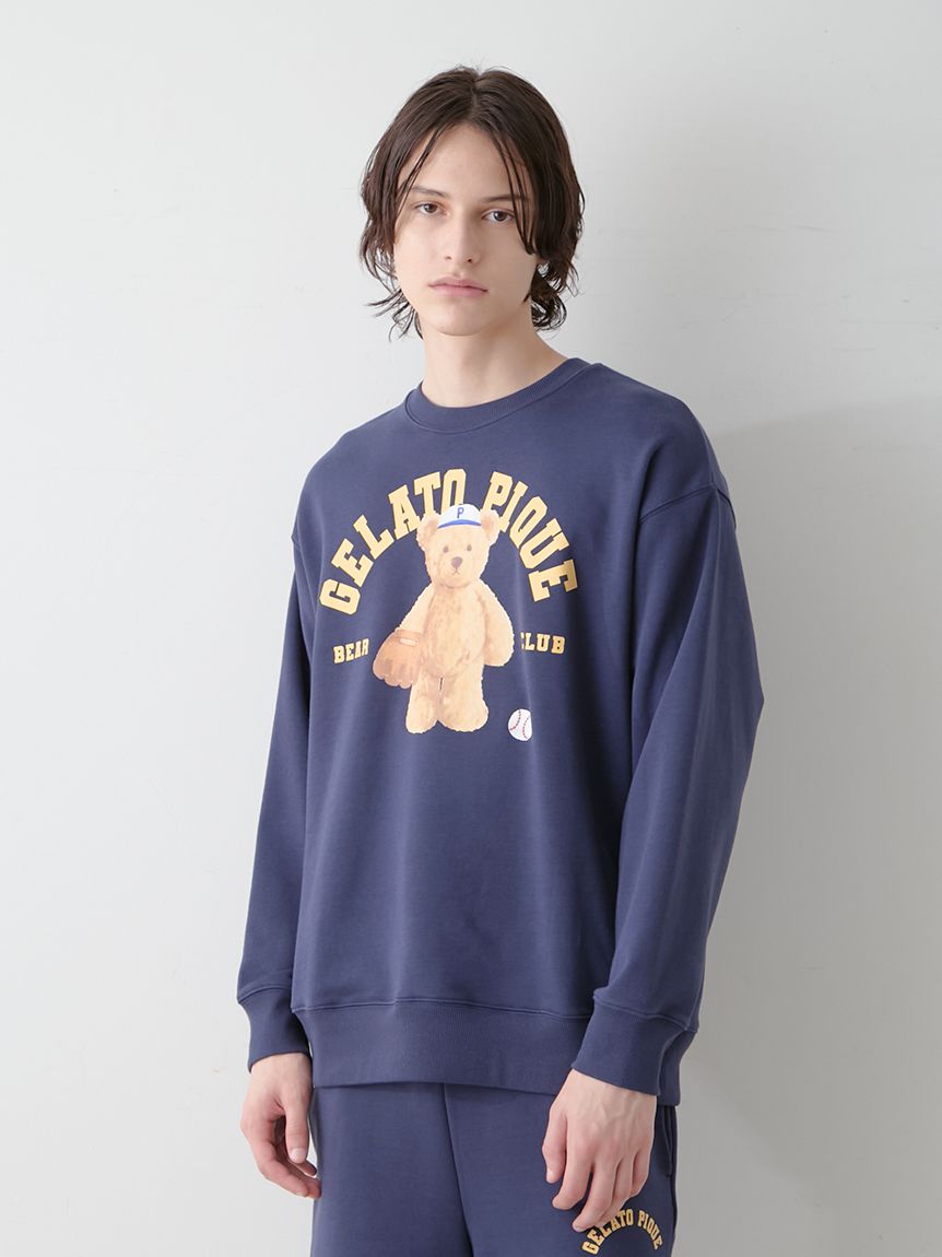 HOMME】スポーティベア裏毛プルオーバー(カットソー・Tシャツ