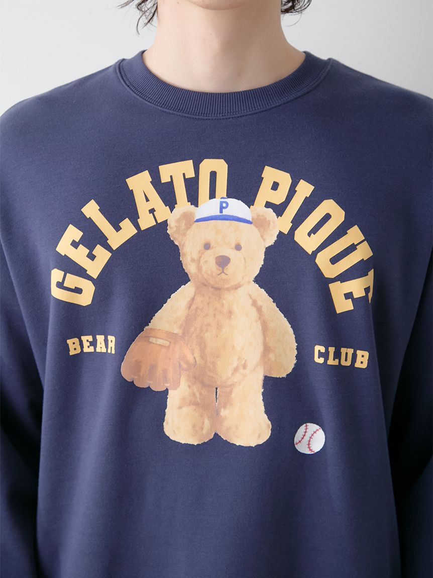 HOMME】スポーティーベア裏毛プルオーバー(カットソー・Tシャツ