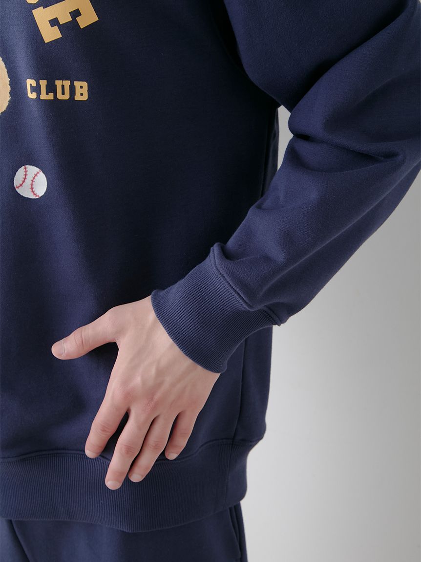 HOMME】スポーティーベア裏毛プルオーバー(カットソー・Tシャツ