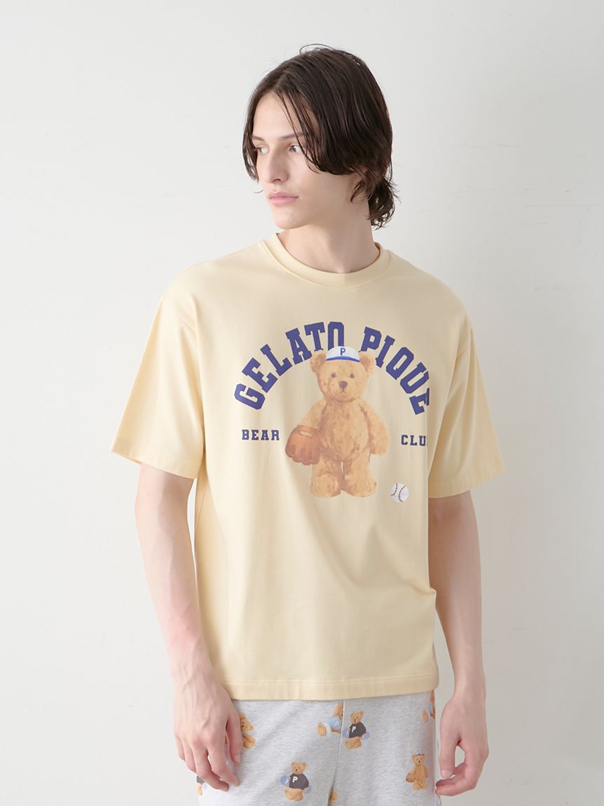 HOMME】スポーティーベアワンポイントTシャツ(カットソー・T