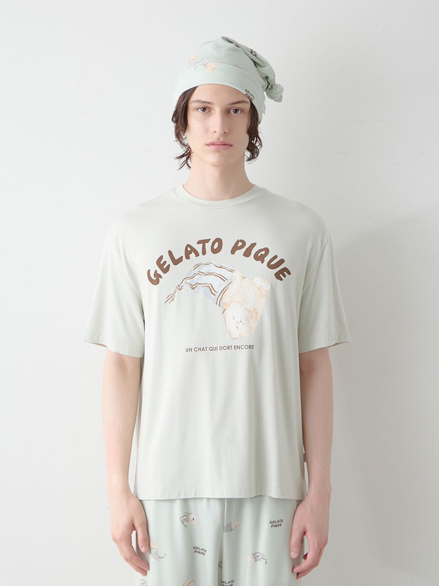 新品♡ ジェラートピケ　ベアワンポイントTシャツ　パンツ　セットアップ　ホワイト ジェラートピケ gelato pique 【ONLINE限定】スポーティーベアワン