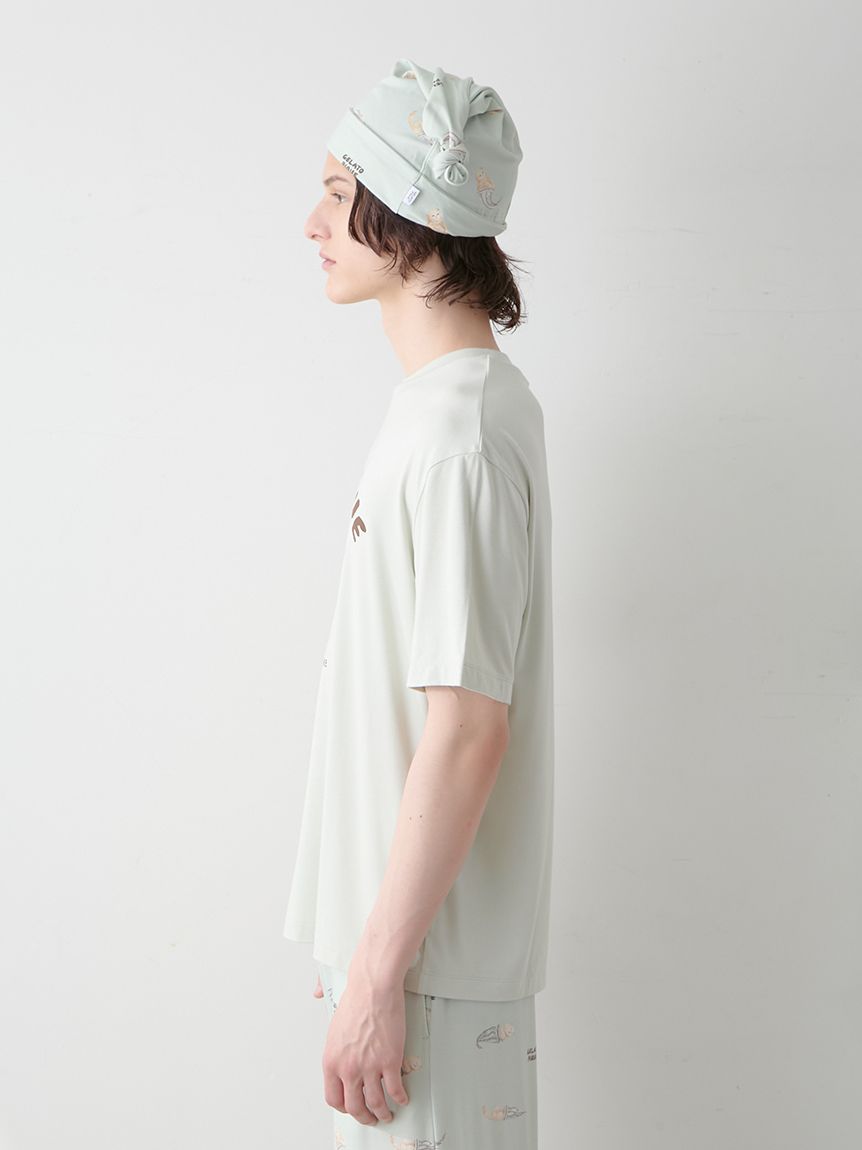 ONLINE限定】【HOMME】sleeping cat ワンポイントTシャツ＆総柄