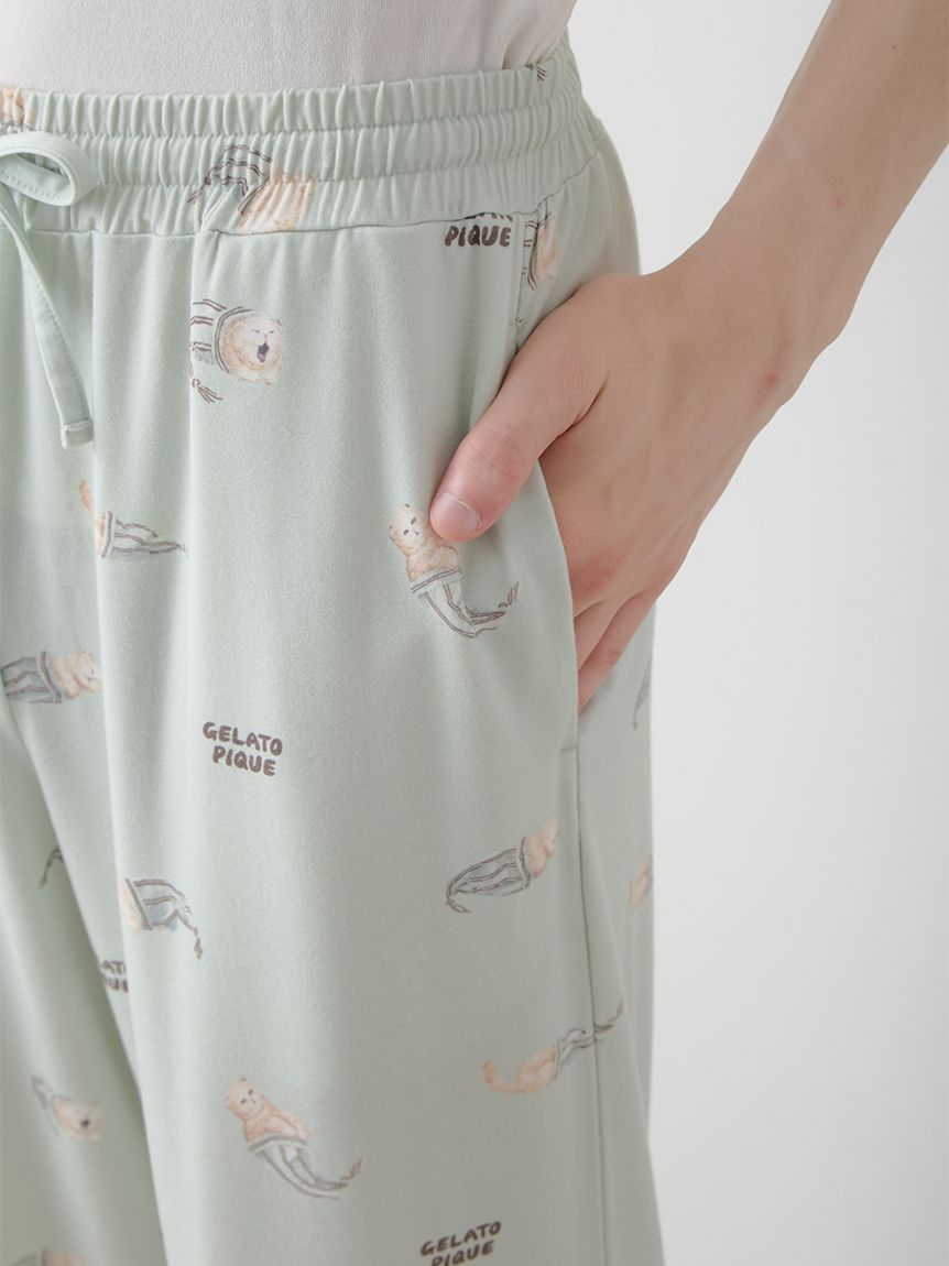 ONLINE限定】【HOMME】sleeping cat ワンポイントTシャツ＆総柄