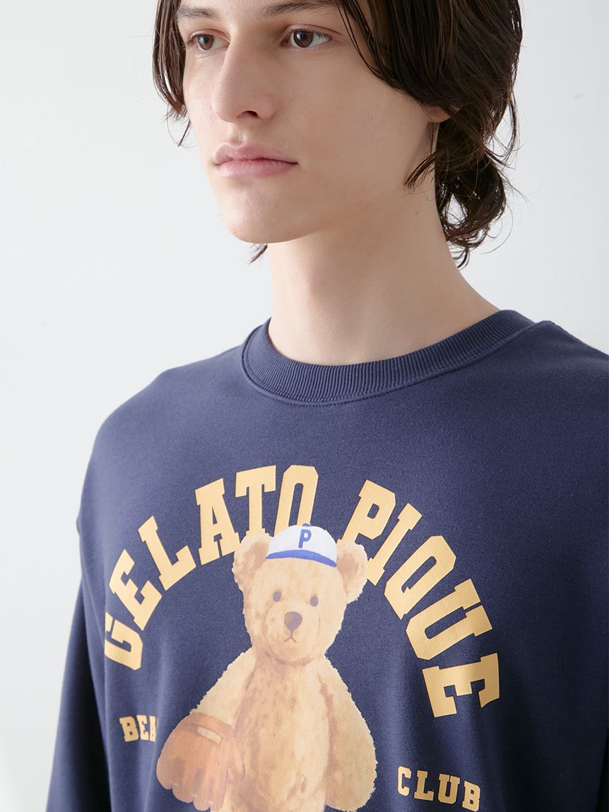 ONLINE限定】【HOMME】スポーティーベア裏毛プルオーバー＆裏毛