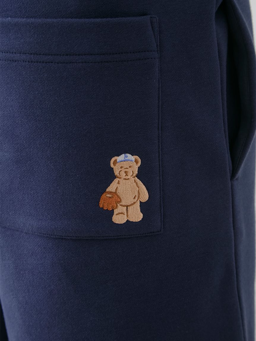 ONLINE限定】【HOMME】スポーティーベア裏毛プルオーバー＆裏毛ハーフ