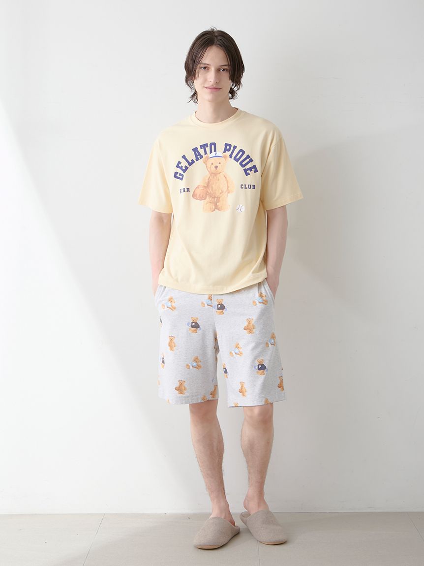 ONLINE限定】【HOMME】スポーティーベアワンポイントTシャツ＆総