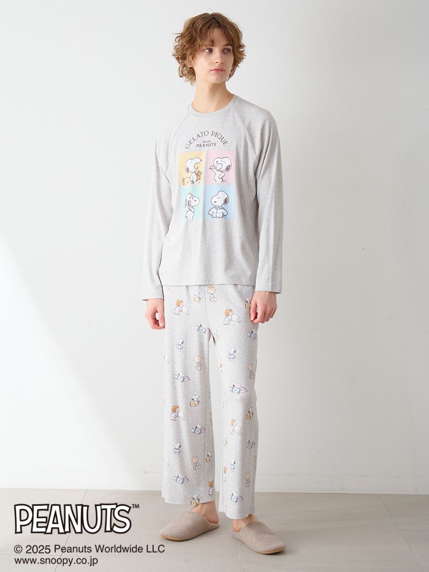 PEANUTS】【HOMME】オリジナルアート ワンポイントロンT(Tシャツ