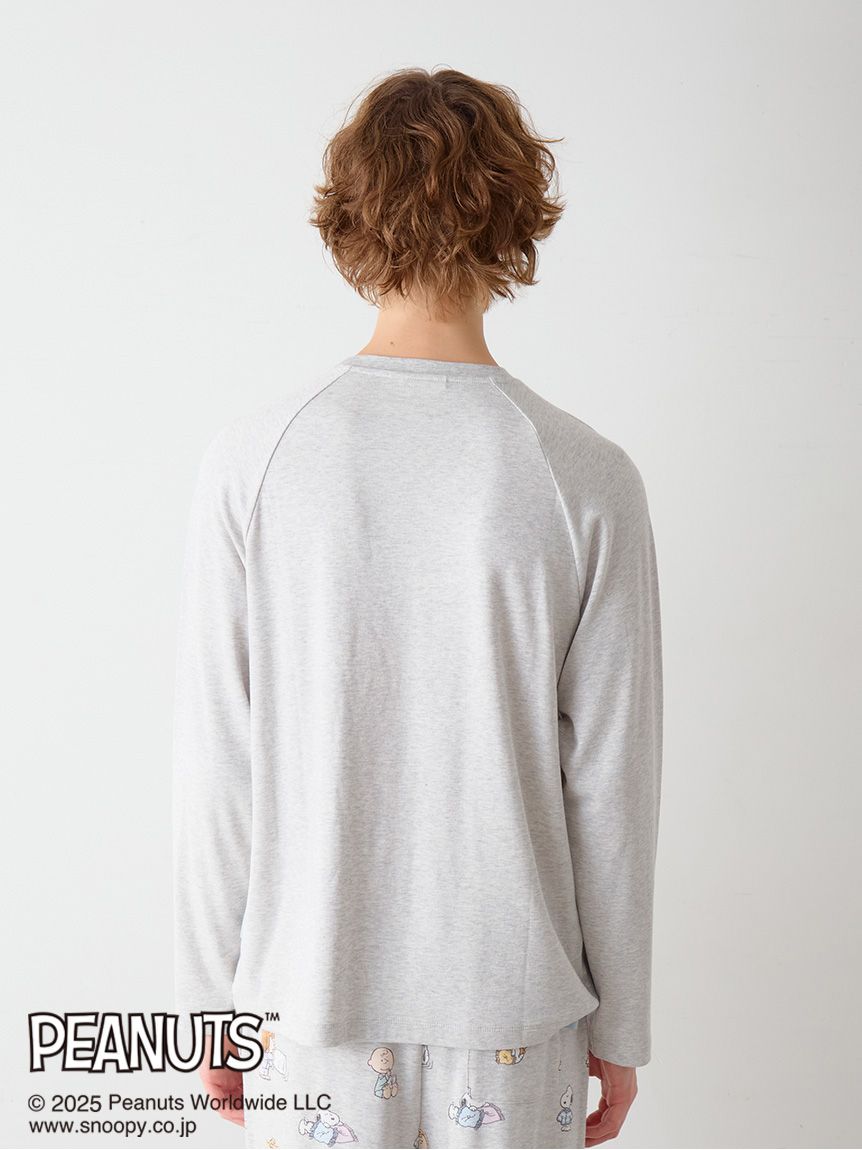 PEANUTS】【HOMME】オリジナルアート ワンポイントロンT(カットソー・T