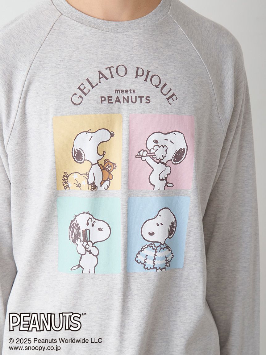 PEANUTS】【HOMME】オリジナルアート ワンポイントロンT(Tシャツ
