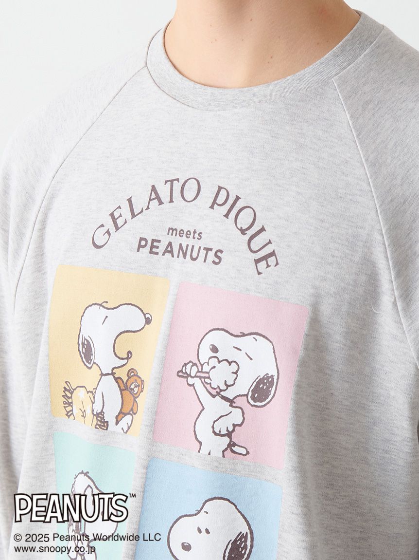 PEANUTS】【HOMME】オリジナルアート ワンポイントロンT(Tシャツ