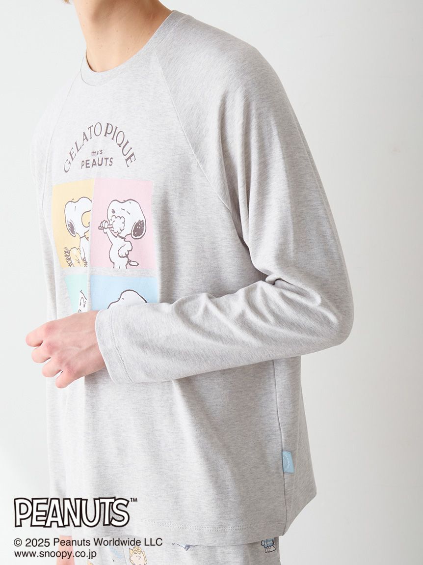 PEANUTS】【HOMME】オリジナルアート ワンポイントロンT(Tシャツ